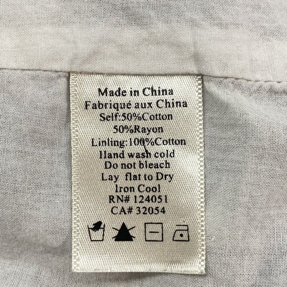 Anthropologie PORRIDGE Women Checker Dress Size M W/B Short Sleeve Gingham 2-20 - Picture 14 of 14